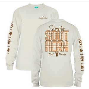 Simply Southern Love Deerly Long Sleeve Women’s Shirt | Size: Small